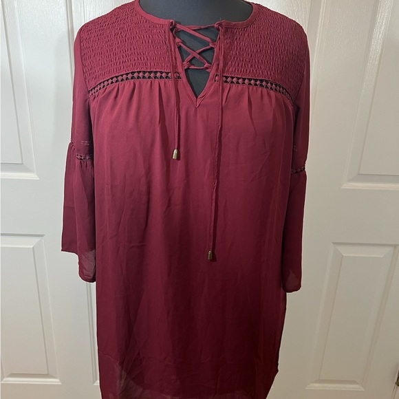 New Look Red Relaxed Blouse - Picture 1 of 8